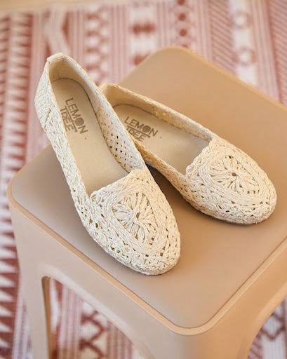 Baleta Tejida Beige