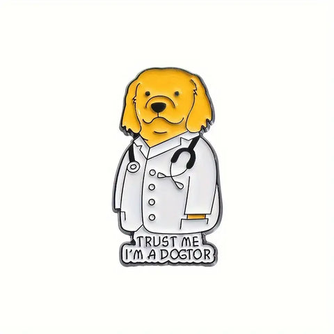 Pin esmaltado Perro doctor