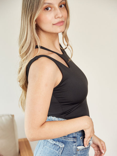 Crop Top Gota Negro