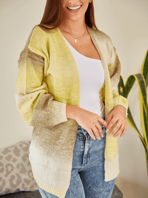 Cardigan Arcoiris Amarillo