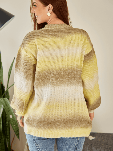 Cardigan Arcoiris Amarillo