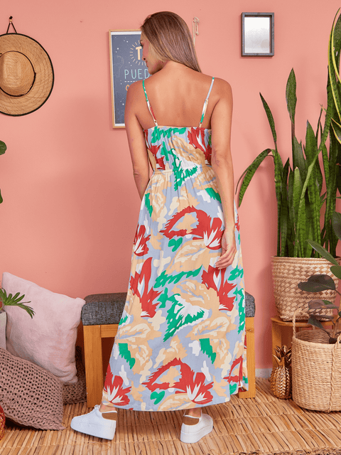 Maxi Vestido de Tiras Multicolor