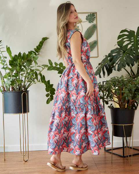 Maxi Vestido Cruzado Coral