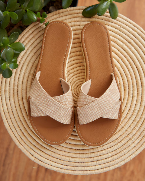 Sandalia Cruzada Yute Beige