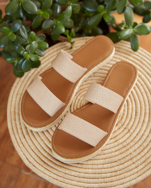 Sandalias Dos Tiras Yute