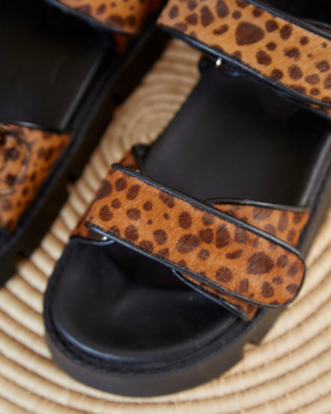 Sandalias Velcro Animal Print