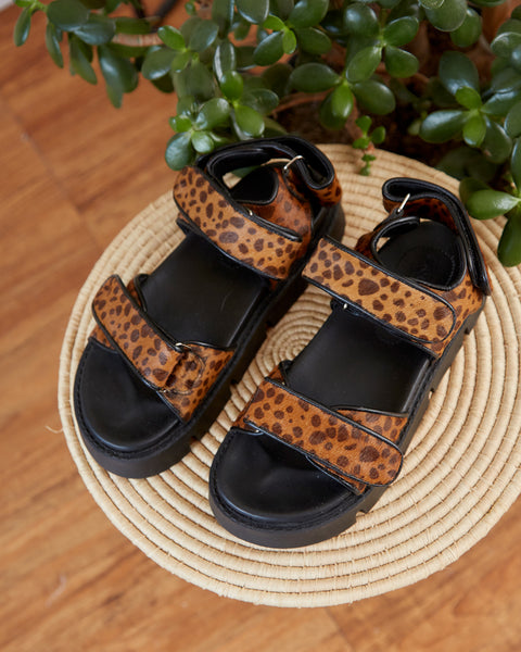 Sandalias Velcro Animal Print