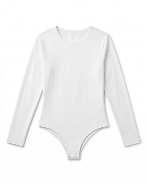 Body Basico Manga Larga Beige