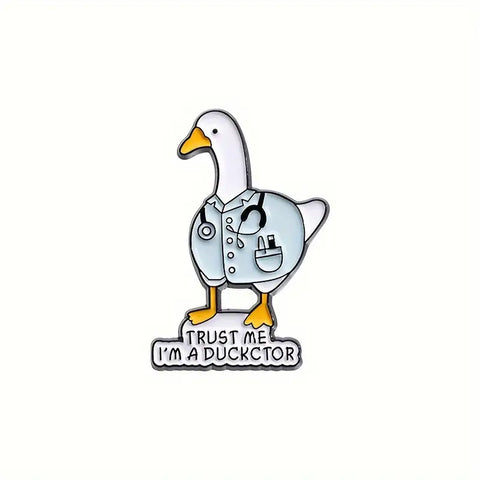Pin esmaltado Pato doctor