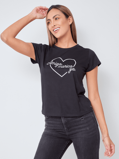 Camiseta Manga Corta Queen Amiga