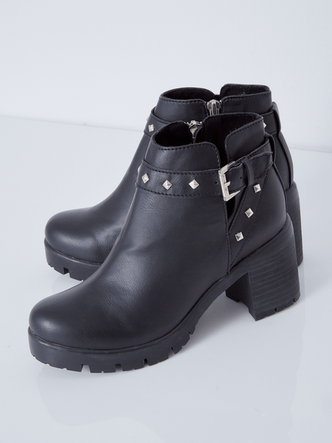 Botin Cierre Taches Negro