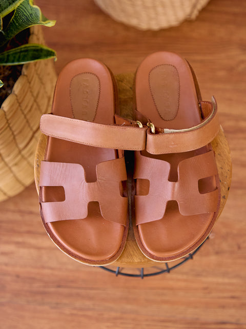 Sandalias Tipo Hermes Miel