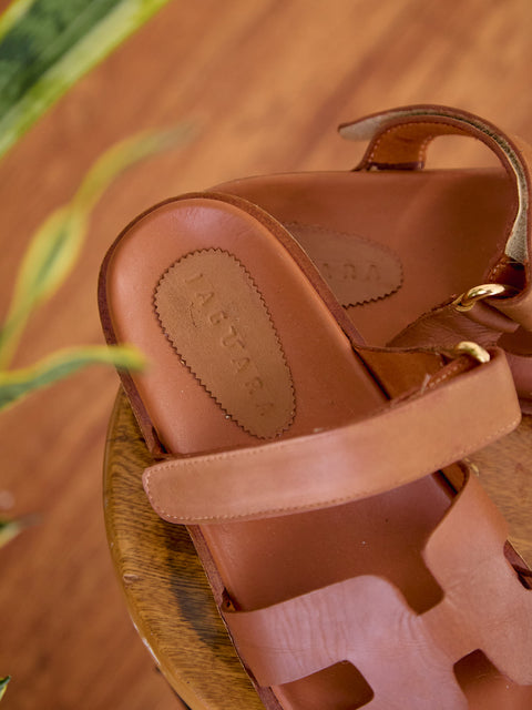 Sandalias Tipo Hermes Miel
