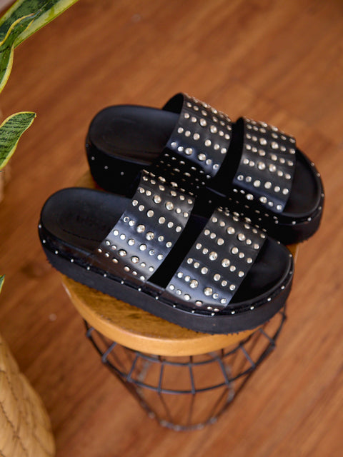 Sandalia Taches Plataforma Negro
