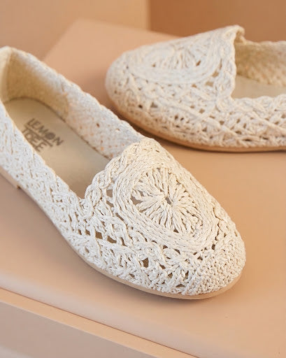 Baleta Tejida Beige