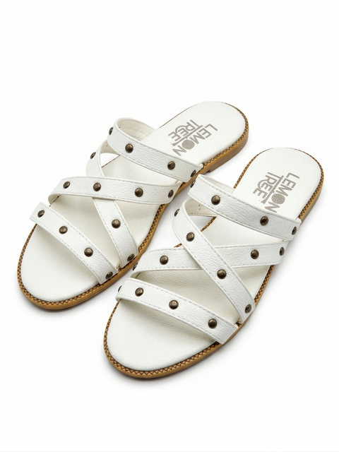 Sandalia Taches Beige