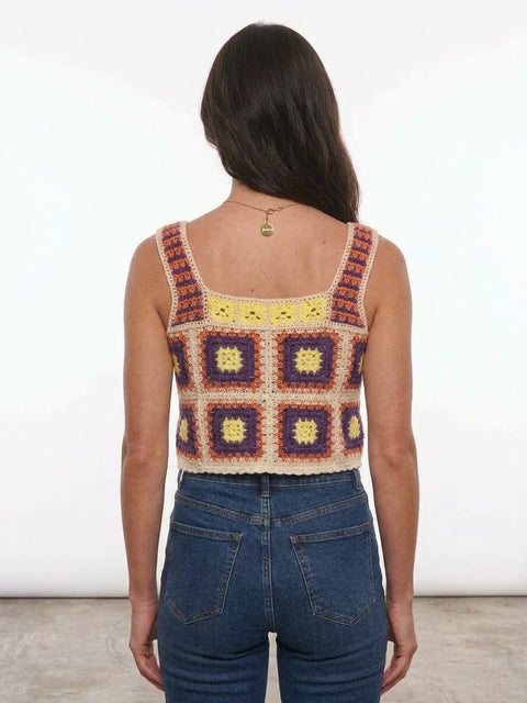 Chaleco Tejido Morado