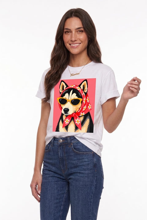 Camiseta Premium Husky Beige