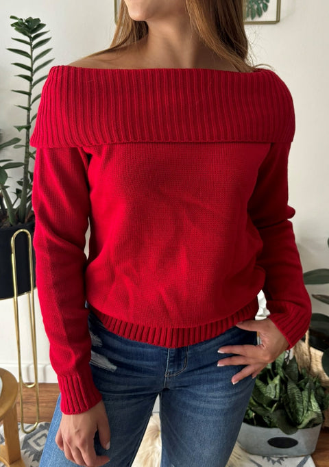 Buzo Cuello Bandeja Rojo