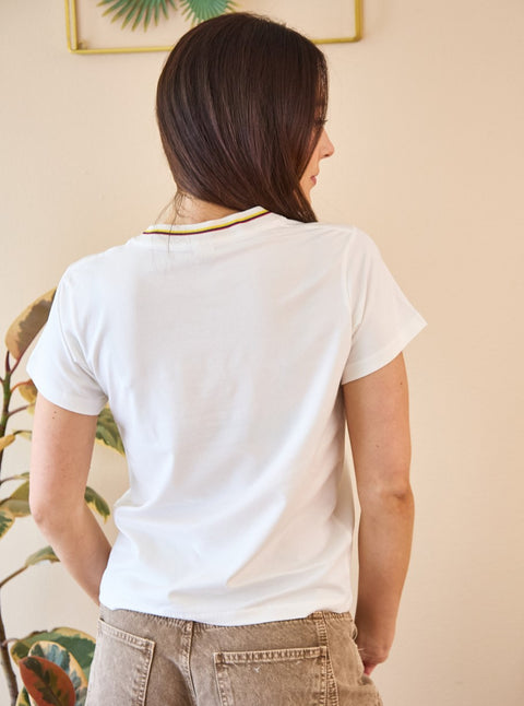 Camiseta Premium Colombia Beisbolera Beige