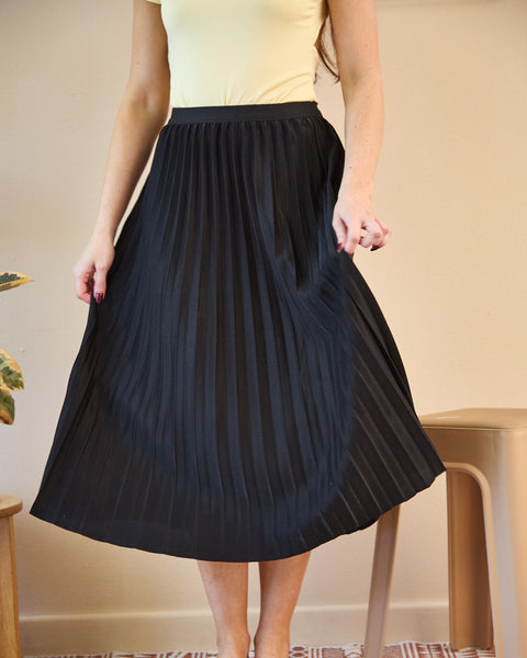 Falda Plisada Negro