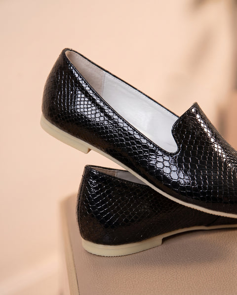 Slipper Animal Print Negro