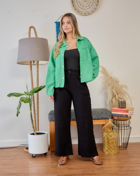 Pantalón Pasadores Negro