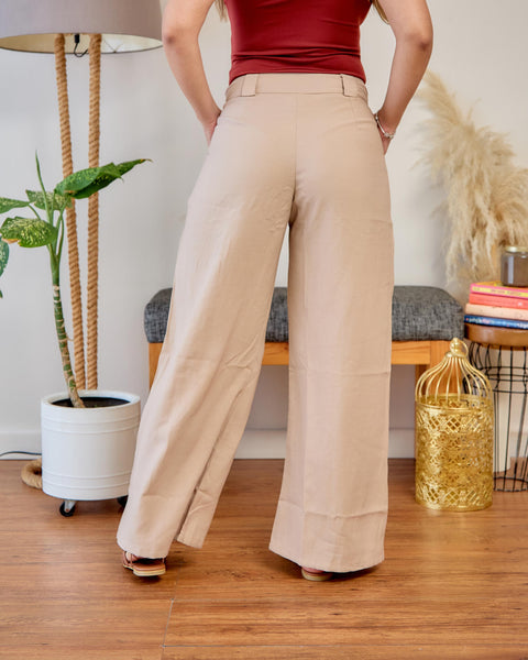 Pantalón Pasadores Caqui