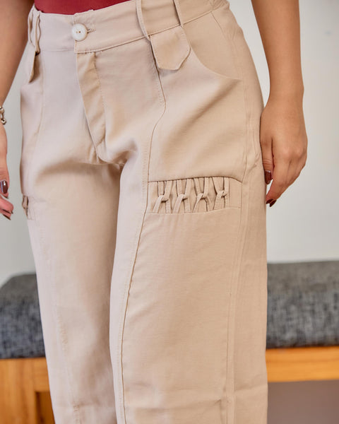 Pantalón Pasadores Caqui