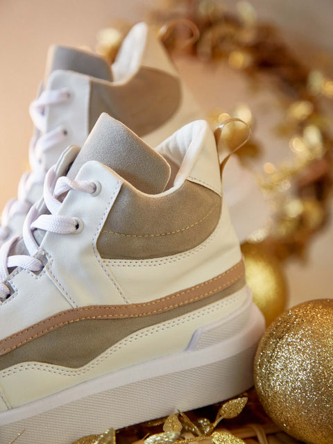 Tenis Bota Beige